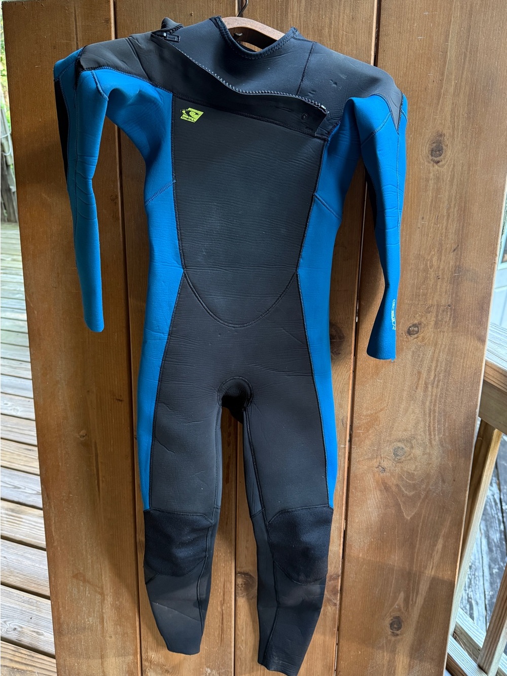 O'Neill Youth Ninja 3/2mm Chest Zip Wetsuit Full Suit Blue Size 12